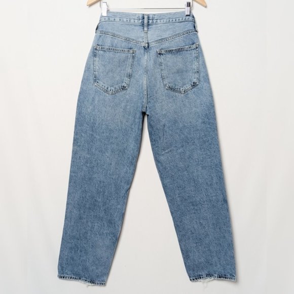 AGOLDE Criss Cross Upsized Jeans Straight Leg Eternal Blue Aritzia 26 - Picture 7 of 9